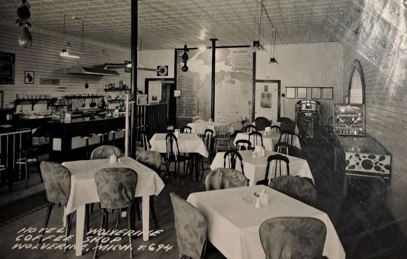 Torrey Tavern (Wolverine Hotel) - Vintage Postcard (newer photo)